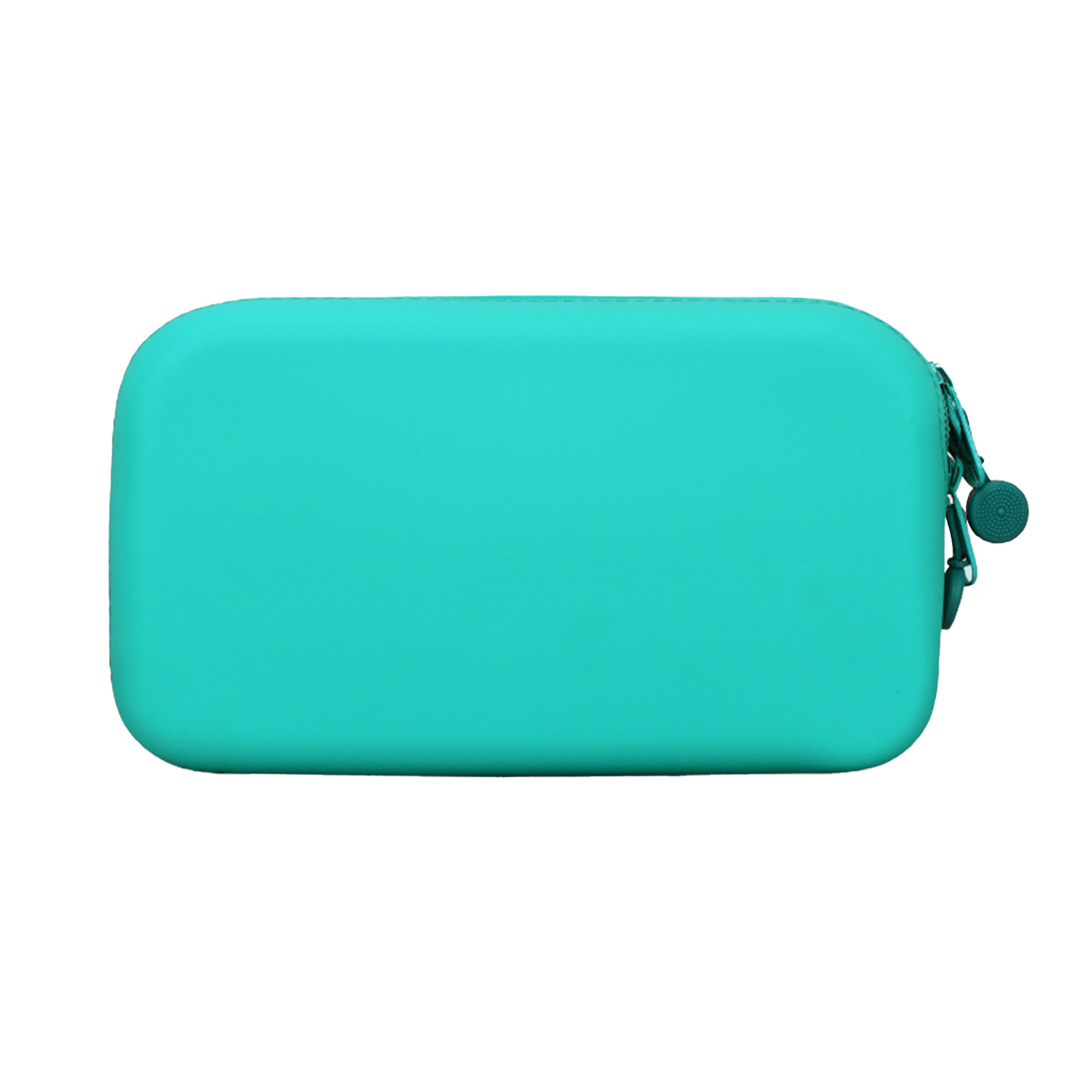 HEVIRGO Silicone Solid Color Soft Pencil Case Creative Large Capacity  Stationery Bag Green Silicone